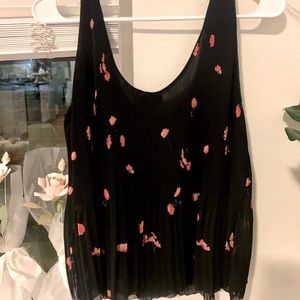 Aritzia Wilfred Sleeveless Floral Top (Size Small)